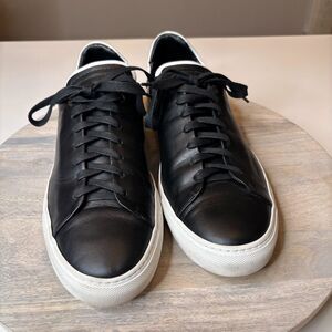 Good Man Brand Edge Lo-Top Black Tumbled Vachetta Leather Sneakers US Size‎ 10.5